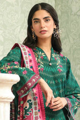 Sahar Unstitched 3 Piece Printed Khaddar Collection'2025-AW2-25-18-Eternal Emerald