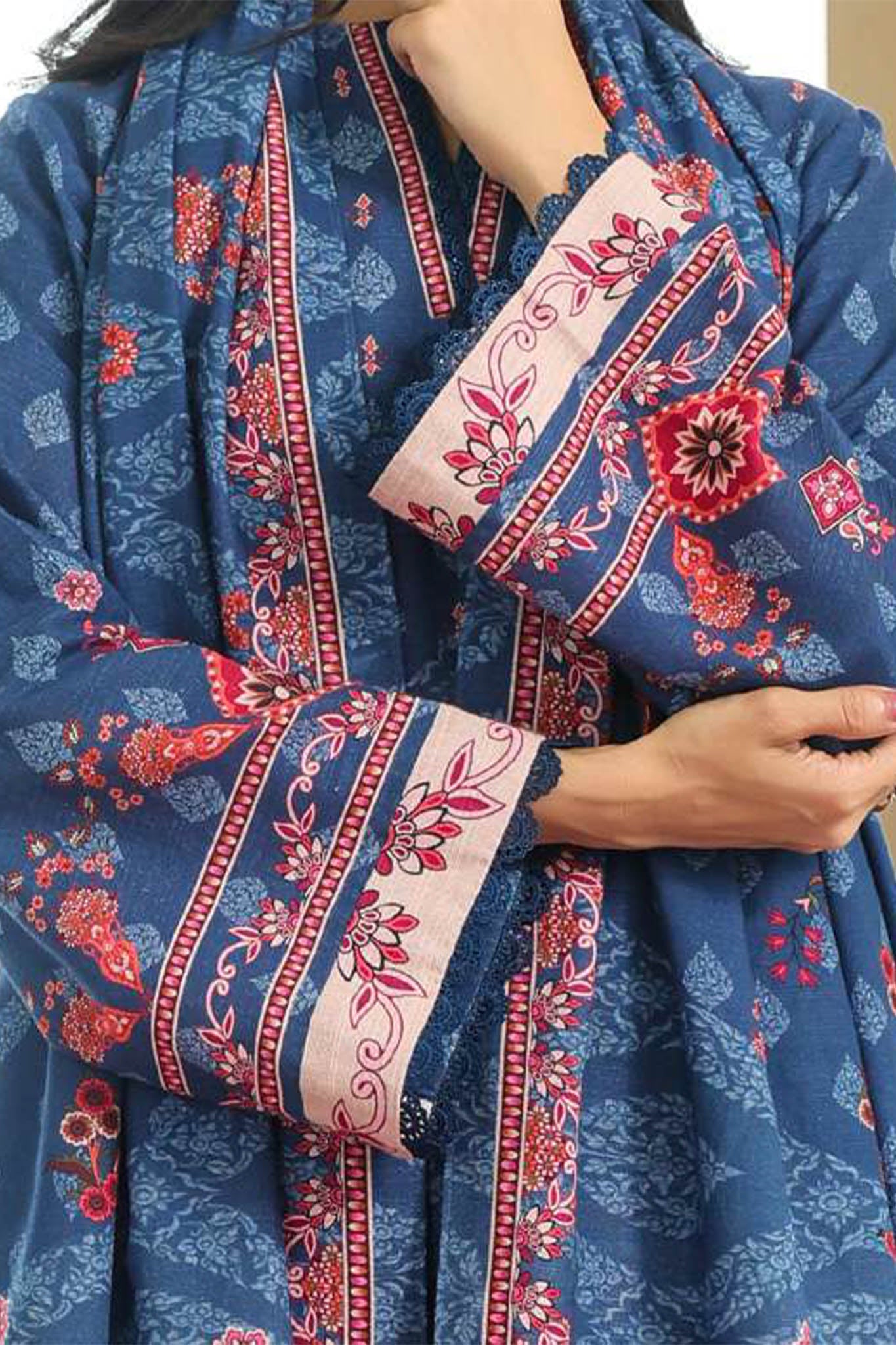 Sahar Unstitched 3 Piece Printed Khaddar Collection'2025-AW2-25-20-Royal Midnight