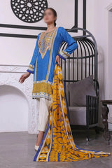 Asian Women by Amna khadija Unstitched 3 Piece Emb Vol-02 Suit-AW-22