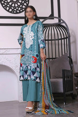 Asian Women by Amna khadija Unstitched 3 Piece Emb Vol-02 Suit-AW-23