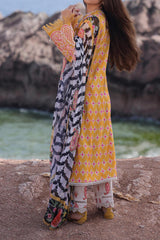 Tropicana by Ayzel Unstitched 3 Piece Lawn Vol-02 Suit-AZL-10-Meline