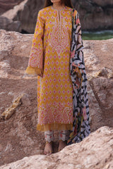 Tropicana by Ayzel Unstitched 3 Piece Lawn Vol-02 Suit-AZL-10-Meline