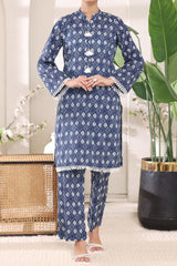 Aizal Stitched 2 Piece Cambric Co Ords Suit-AZL-703