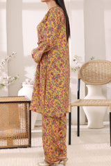 Aizal Stitched 2 Piece Cambric Co Ords Suit-AZL-722