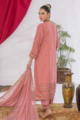 Arzu By Azmeerah Unstitched 3 Piece Hand Emb Chiffon Suit-AZM-AR-03-Serene