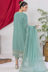 Arzu By Azmeerah Unstitched 3 Piece Hand Emb Chiffon Suit-AZM-AR-04-Feroza