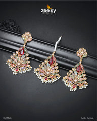Aarika Earrings Red Multi - Zeesy Jewellery