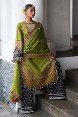Hussain Rehar Unstitched 3 Piece Luxury Lawn Suit-Abass