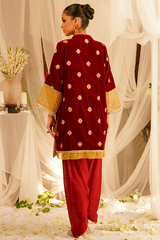 Bagh-E-Makhmal By Zaaviay Stitched Velvet Adiraâ (Two Piece)