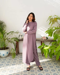 Zauk Stitched Co Ords - Lavender Grace