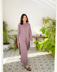Zauk Stitched Co Ords - Lavender Grace