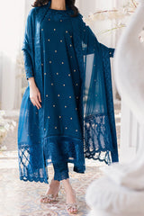Eid Drop 2 By Azure Unstitched 3 Piece Ensembles Festive Jacquard Lawn Suit-61-Aegean Breeze