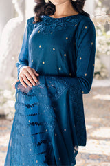 Eid Drop 2 By Azure Unstitched 3 Piece Ensembles Festive Jacquard Lawn Suit-61-Aegean Breeze