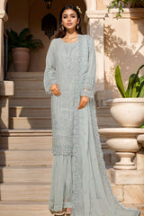 Afsany by Sada Bahar Stitched 3 Piece Luxury Chiffon Vol-13 Suit-CR-29-Ice