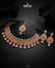 Aisle Necklace Set Mint pink - Zeesy Jewellery
