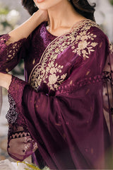 Eid Drop 2 By Azure Unstitched 3 Piece Ensembles Festive Jacquard Lawn Suit-62-Almandine