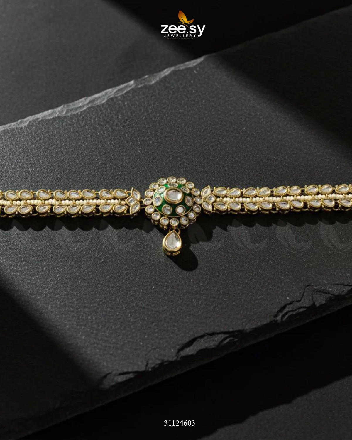 Ancestral Motif Ornate Sheesh Patti - Zeesy Jewellery