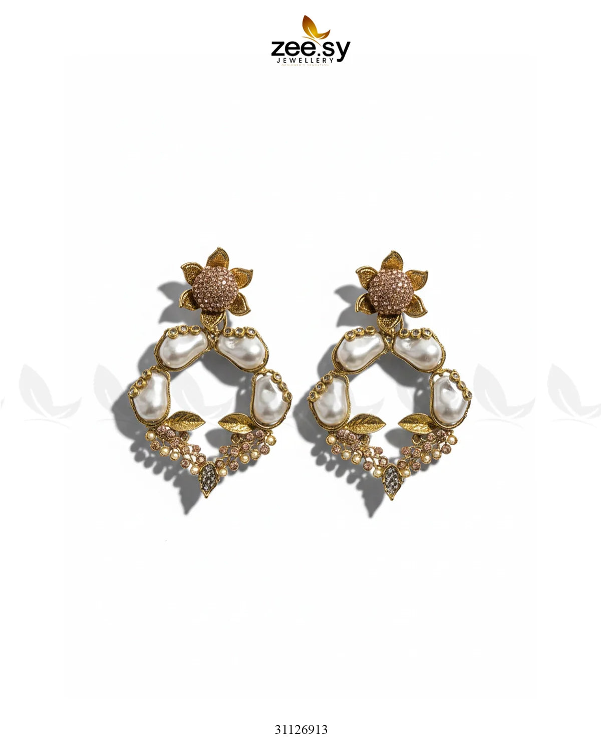 Antique Turkish Baroque Pearl Earrings - Zeesy Jewellery