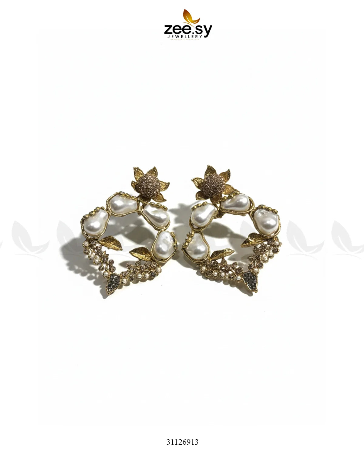 Antique Turkish Baroque Pearl Earrings - Zeesy Jewellery