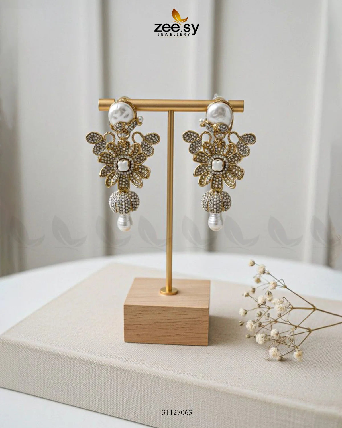 Antique Mother Pearl Turkish Earrings - Zeesy Jewellery