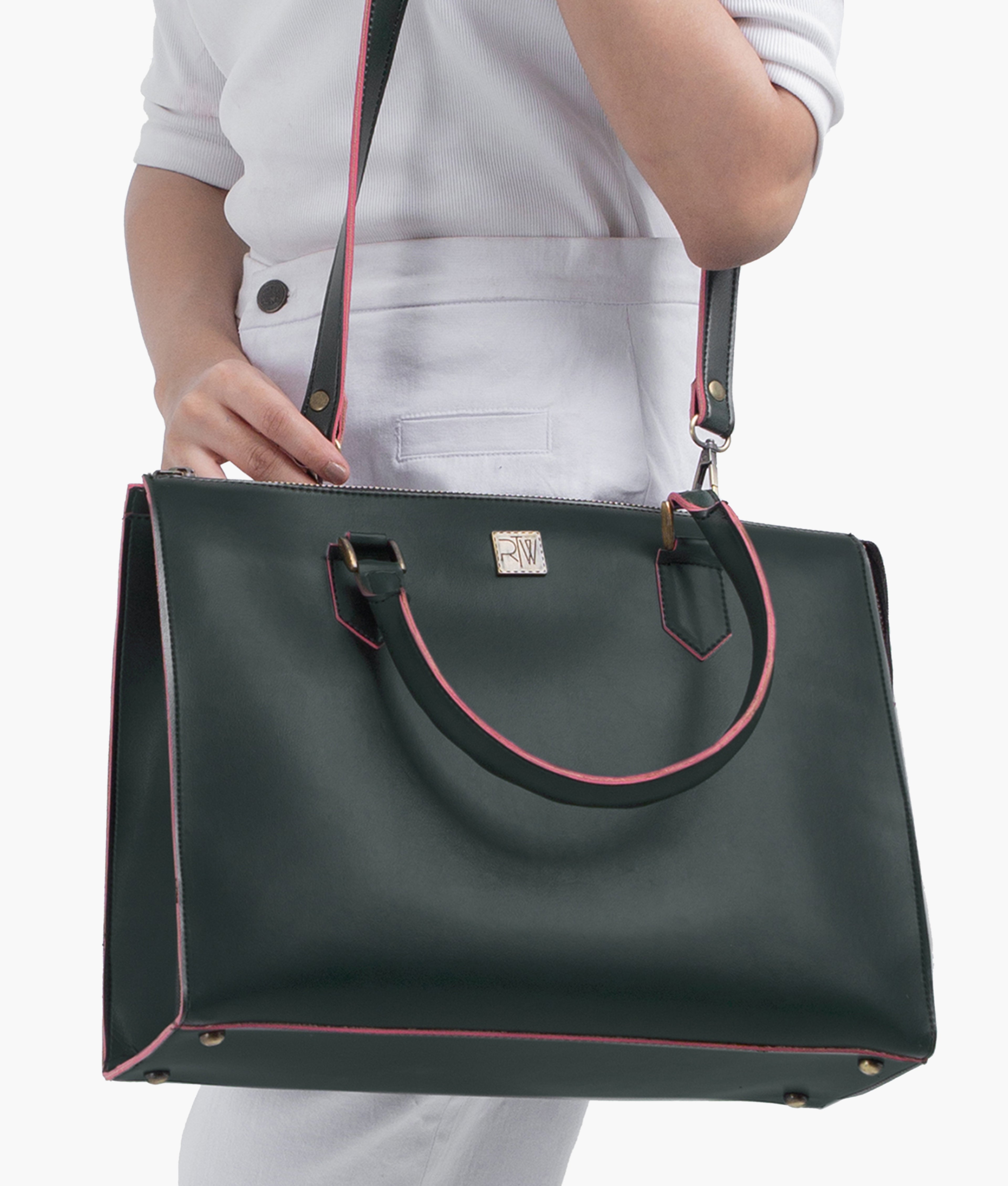 RTW Creation - Army green workplace handbag