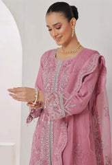 Dressline Aroohi Unstitched 3 Pc Luxury Emb Organza Collection