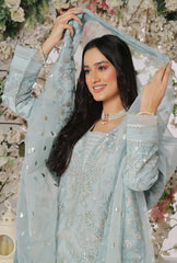 Dressline Aroohi Unstitched 3 Pc Luxury Emb Organza Collection