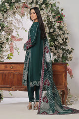 Dressline Aroohi Unstitched 3 Pc Luxury Emb Organza Collection