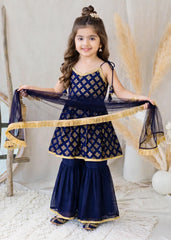 Modest Stitched 3 Piece Festive Formals Vol-02 Suit-11270-Blu
