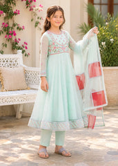 Modest Stitched 3 Piece Festive Formals Vol-02 Suit-11105-CBlu