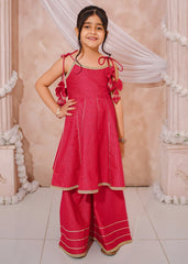 Titli By Modest Stitched Girls Embroidered Maysuri 3 Pc Sharara