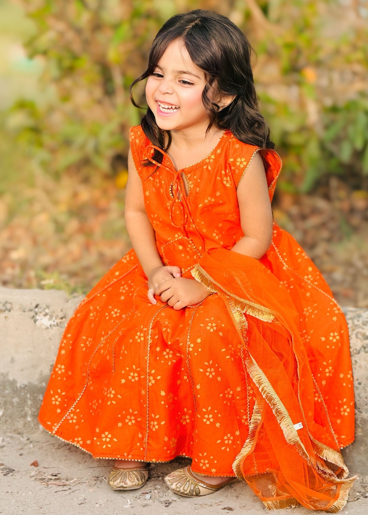 Modest Stitched 3 Piece Festive Formals Kids Collection'2025-Citrus Splash