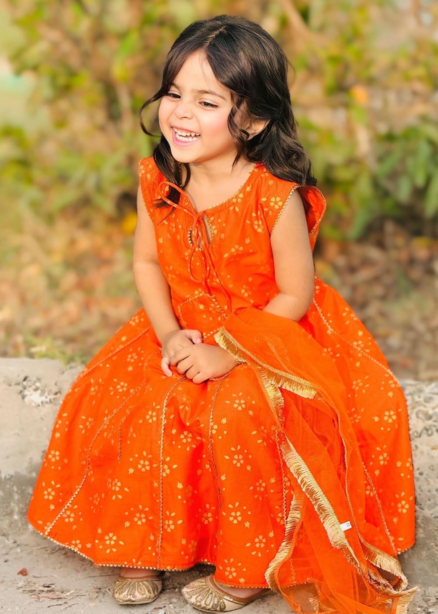 Modest Stitched 3 Piece Festive Formals Kids Collection'2025-Citrus Splash