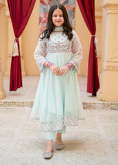 Modest Stitched 3 Piece Festive Formals Vol-02 Suit-11105-CBlu