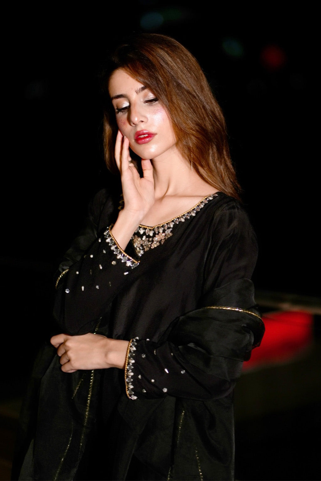 Zelina By Meeral Stitched 3 Piece Formals Collection'2025-HE-003