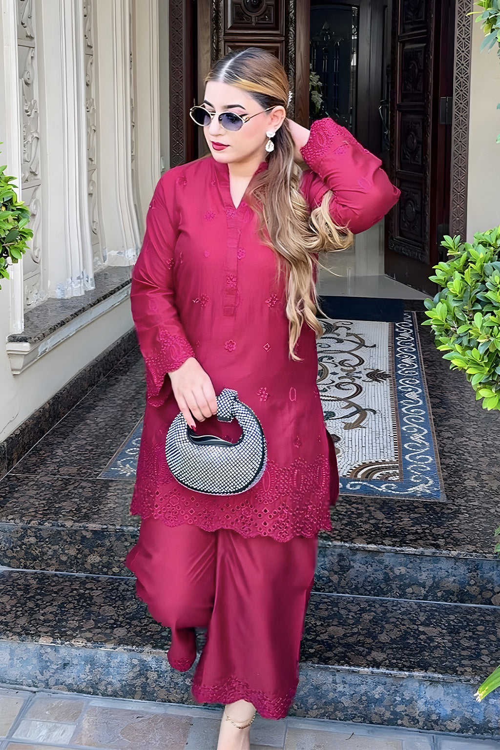 Solarie By Meeral Stitched 2 Piece Lawn Collection'2025-COR-008