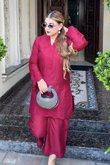 Solarie By Meeral Stitched 2 Piece Lawn Collection'2025-COR-008