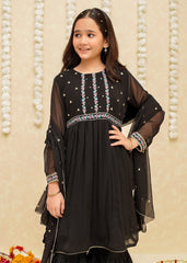 Gulzar By Modest Stitched 3 Piece Formals Collection'2025-8905-Black