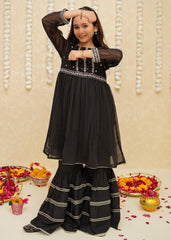 Gulzar By Modest Stitched 3 Piece Formals Collection'2025-8905-Black