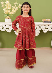 Modest Stitched 3 Piece Kids Festive Vol-01 Collection'2025-10140-Mar