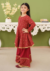 Modest Stitched 3 Piece Kids Festive Vol-01 Collection'2025-10140-Mar