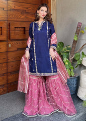 Modest Stitched 3 Piece Festive Edit Vol-02 Suit-W289-Blu