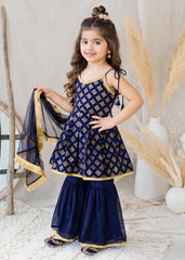 Modest Stitched 3 Piece Festive Formals Vol-02 Suit-11270-Blu