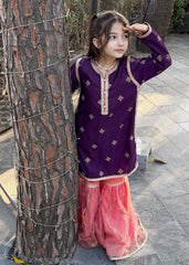 Modest Stitched 3 Piece Festive Edit Vol-02 Suit-9775-Prpl