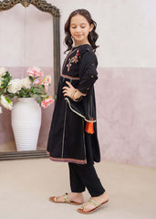 Modest Stitched 3 Piece Kids Festive Vol-01 Collection'2025-10080-Blk