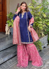 Modest Stitched 3 Piece Festive Edit Vol-02 Suit-W289-Blu