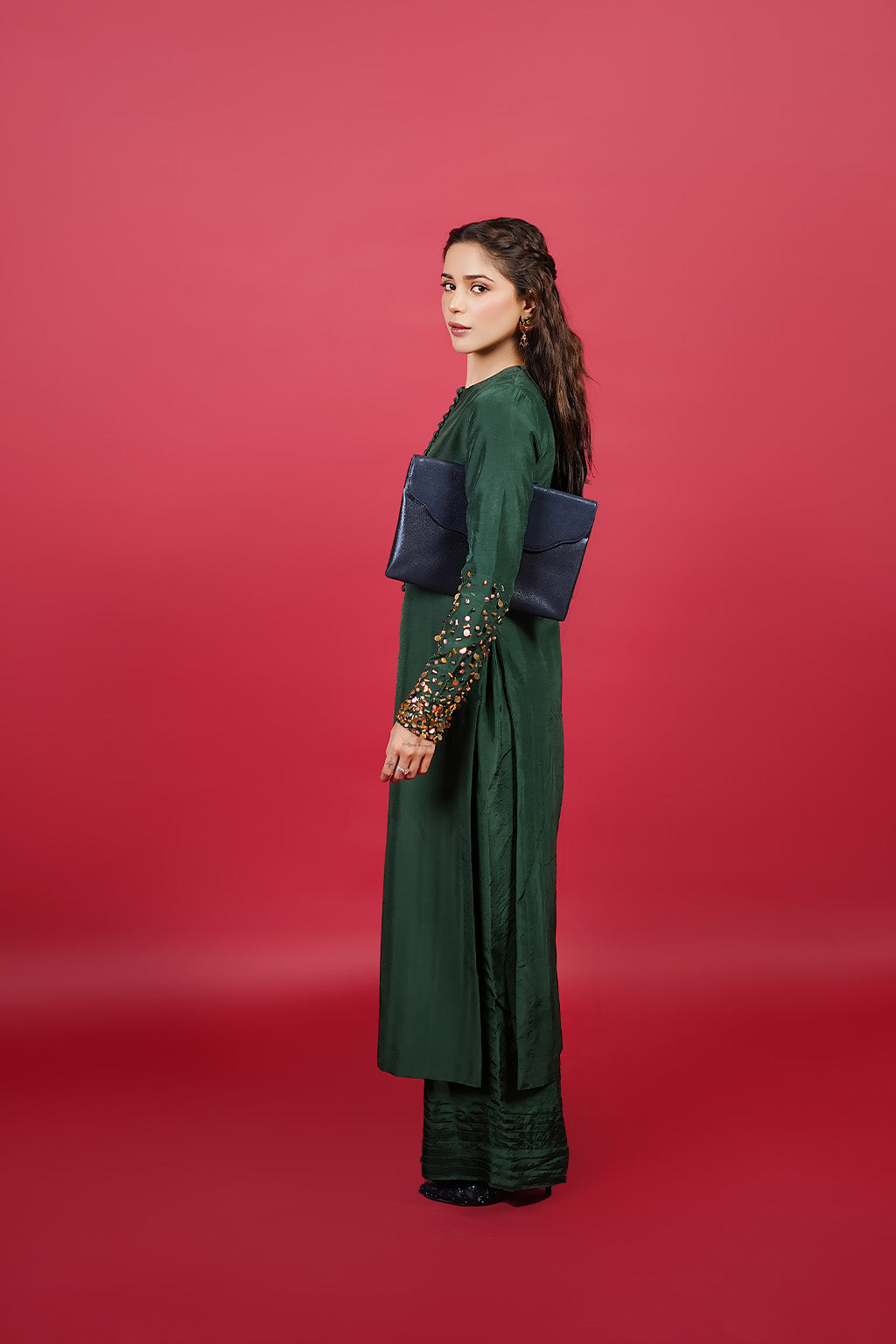 Zelina By Meeral Stitched 3 Piece Formals Collection'2025-HE-001