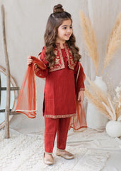Modest Stitched 3 Piece Festive Formals Suit-11155-Mar