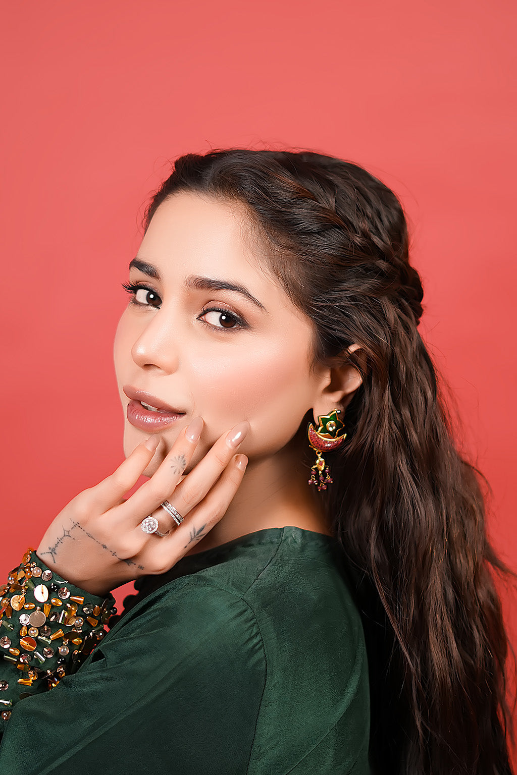 Zelina By Meeral Stitched 3 Piece Formals Collection'2025-HE-001
