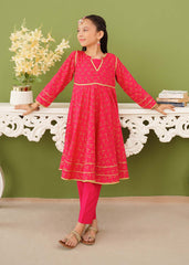 Modest Stitched 3 Piece Kids Festive Vol-01 Suit-10150-HPnk